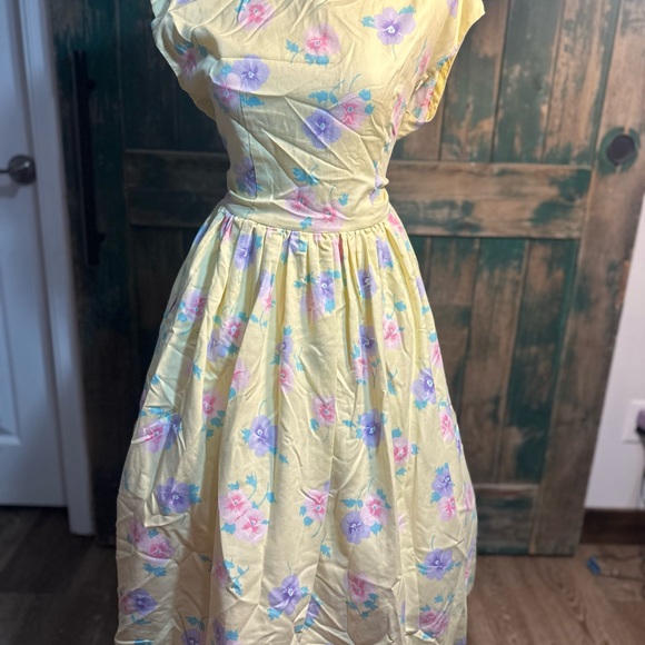 True Vintage Dorothy Ann 2-Piece Pastel Floral Dress & Blazer Set – Size Medium - Picture 9 of 14